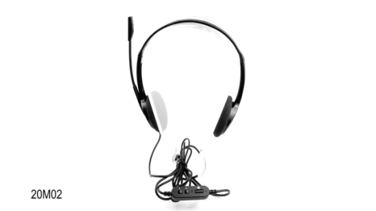 Factory Wholesale Economical Wired PC Headphone with Microphone Mainly for Office Phone Call