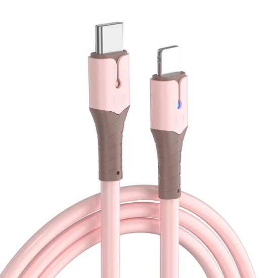 Colorful Charging Data Cable Speed Liquid Silicone 3A Super Soft Bending Resistance Pd Fast Charge Data C USB Cable