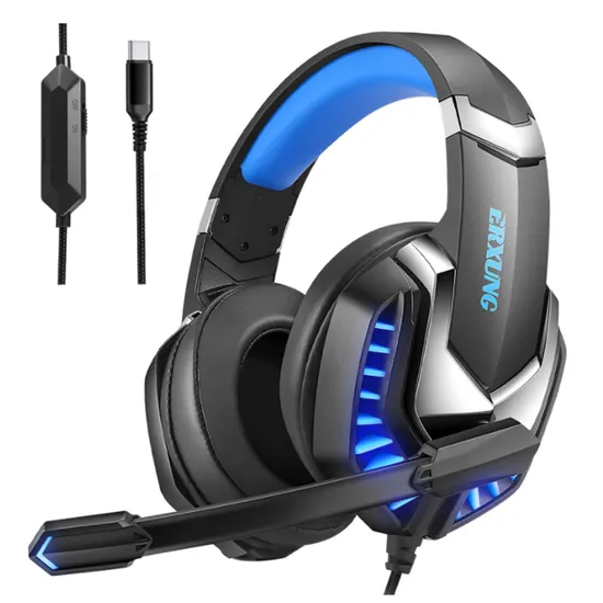 Earphone Headphones Factory Type C USB Wired Headset Gaming Bluetooth Headphones Build in Microphone for Mobile Phone 